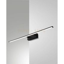 Fabas Luce Nala Lampada da bagno a led sopra specchio in vetro nero, IP44