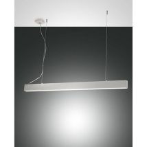 Suspension Led Next 58 W 7020 Lm 3000 K, Structure En Métal Et Polycarbonate, Couleur Blanche, Design Moderne Et Réglage De La Lumière