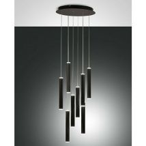 Fabas Luce Lighting - Fabas Luce Prado Plafonnier led Cluster en verre noir
