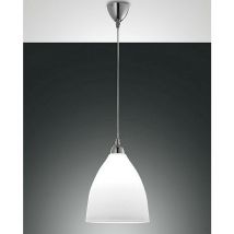 Fabas Luce Provenza Plafoniere a sospensione a cupola in vetro bianco, E27