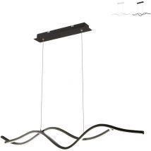 Sinuo lustre pendentif led 36W noir 3666-45-101 Fabas Luce