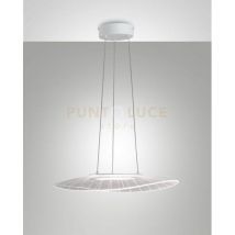 Luce Vela Plafoniere a sospensione a led a cupola in vetro bianco - Fabas