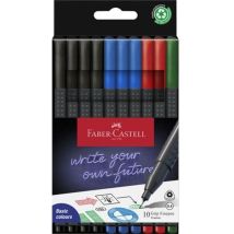Faber-Castell Grip Finepen 0.4 Assorted (Pack of 10)