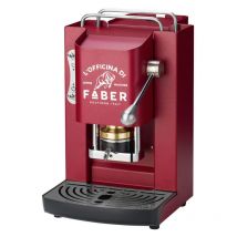 Faber - unknown Pro Deluxe Macchina da Caffè Cialde 44mm Cherry Red Ottone (procherrybasottele)