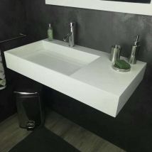 Fabiola – hängendes rechteckiges becken – Waschbecken