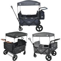 FableKids Chariot pliable leo X4 Plus avec toit Chariot de transport pliable Blueberry bleu - Blueberry bleu