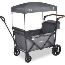 FableKids Chariot à roulettes Leo X2Lite avec Toit Chariot de Transport Pliable Peut Supporter jusqu'à 20 kg par siège Harnais 5 Points Roues 360°