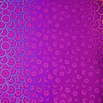 Fablon - Crafts Self Adhesive Film 1.5 m x 45 cm Vinyl Holographic Pink Circles
