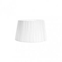 Fabrilamp - 157513001 Abat-jour Laura E27 Blanc 30dx22dx17h Conique Ouvert