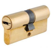 Cylindre de sécurité FAC 60-p 30x30 Laiton plaqué 15,0 mm.