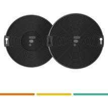 Lot De 2 Filtres Charbon Kitfc155 Cr490 150x30 Mm (kitfc155, Eff75) Hotte Aeg, Airlux, Beko, Electrolux, Faber, Falcon, Faure, Franke, Progress, 