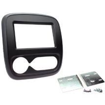 Kit Facade Autoradio FA2315 compatible avec Renaut Trafic 3 avec clim automatique - Noir mat