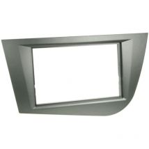 Adnauto - Facade autoradio FA188C compatible avec Seat Leon 05-09 - Argent Fonce