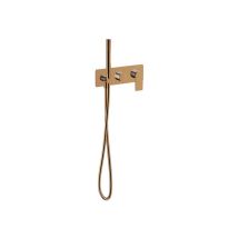 Cristina Ondyna - Façade Douche/bain Douche 2 Sorties Or Rose Brosse Ba60234p
