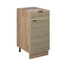 Vicco - Meuble bas de cuisine Fame-Line, Panneau en chêne, 40cm sans plan de travail