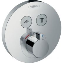 Set de finition pour mitigeur thermostatique ShowerSelect s encastré avec 2 sorties chromé - Hansgrohe