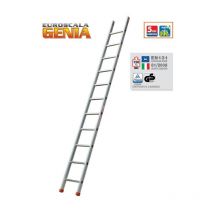 Einfache Aluminiumleiter 9 Sprossen hoch. Arbeit 3,85 m Genia - GS300 - Facal