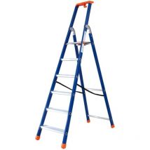 Stehleiter 5 Stufen - Maximale Arbeitshöhe 2.92m - Q50/5P