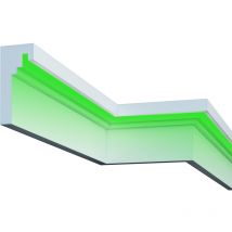 Facciata led Stucco eps pu resistente alle intemperie 110x240mm KC306: 2 metri / 1 modanatura