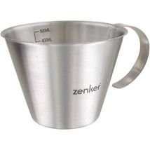 Fck44992 Misurino Con Parte Graduata All'interno Acciaio 12x6,8x9cm, Sybaris, (colore: Argento), Quantità: 1 Pezzo Inossidabile, Dosatore In Vetro Da 