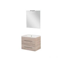 B.clever Badmöbel Set 4-teilig, 60 cm, Braun hell-09805 - Fackelmann