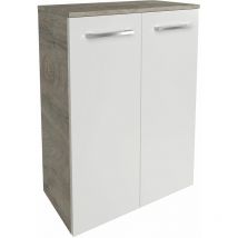 Fackelmann - B.Style Doppel- Midischrank 60 cm Korpusfarbe: Nature