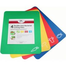 Fackelmann Flexible Cutting Mats, Set of 4