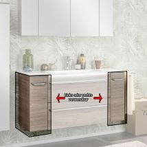 Fackelmann - Luxor Unterschrank Apothekerauszug - Steinesche - 20cm
