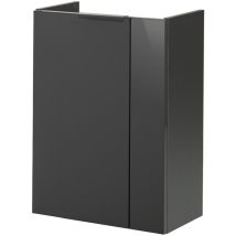 Fackelmann - Sbc Beckenunterschrank 45 - Front Anthrazit Hochglanz