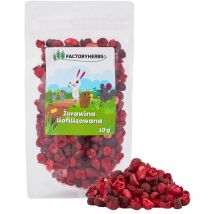 Factory herbs Canneberges lyophilisées - friandise pour rongeurs et lapins - 10g
