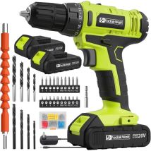 FADAKWALT 20V Cordless Drill Set 7720 Green