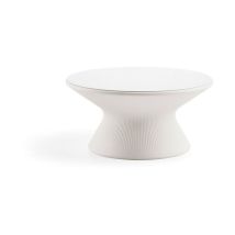 Fade Coffee Table - Ripiano In Hpl Kit Fissaggio A Terra- Kit Sabbia- Lava - Nero Tavolo Tavolino Basso Per Interno Esterno Originale Plust In 