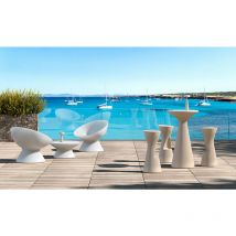 Fade Relax Armchair Bianco - Si sedia seduta poltrona per interno esterno originale Plust di design moderna mare piscina bar ristorante hotel giardino