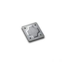 Fadini - plaque galvanisée à souder 120x120 pour étrier avant 8310l