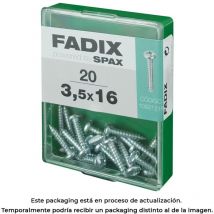 Selbstschneidende Schraube, cr, Zink, 35 x 16 mm, Karton mit 20 Stück. Fadix 85761