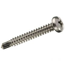 Schachtel mit 20 Stück selbstbohrenden Rundkopf-Blechschrauben 4,2 x 13 mm Fadix