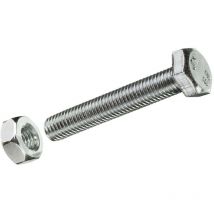 Scatola s 4 unità vite metrica testa esagonale + dado zincato m 8x20mm - Fadix