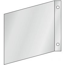 Fahnenschild Decken- oder Wandmontage, Typ: 02200