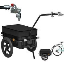 Fahrradanhänger 59x144x80cm Handwagen Transportanhänger Radanhänger 60kg Lastenanhänger