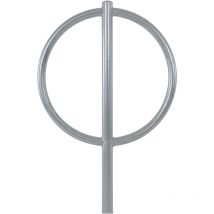 Trutzholm - Fahrradanlehnbügel 115 x 76 cm Stahl feuerverzinkt ø 60 mm zum Einbetonieren Fahrradständer in grau Typ o