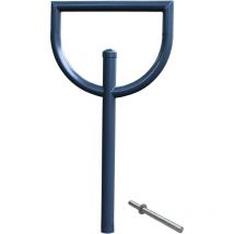Fahrradanlehnbügel 118 x 56 cm Stahl ø 60 mm zum Einbetonieren Fahrradständer Parker in Anthrazit Typ d