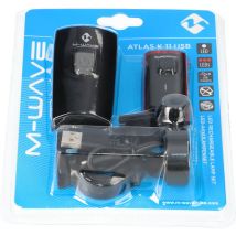 Fahrradleuchten-Set M-wave Atlas k 11 usb Akku