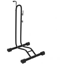 Fahrradständer vertikaler und horizontaler Radständer Aufstellständer wetterfest für 6-27,5 und 700c Fahrräder Bodenmontage 45 x 44 x 118 cm, Metall