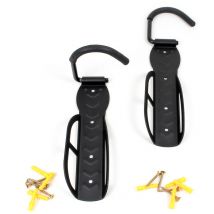 Xpotool - Wiltec Fahrradwandhalter für 2 Räder je 30kg 12x10x26,5 cm, platzsparende Wandhaken, Fahrradhalter auch für e Bike und andere Fahrräder