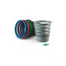 Poubelle en plastique d'une capacité de 16 litres grille 310x315 mm série 306 bordeaux. - Faibo