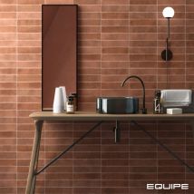 Grès cérame - argile - argile khaki - 3X20 pencil bullnose - Vendu à l'unité