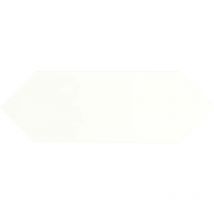 Carrelage hexagonal Plato blanc Brillant 10x30 cm