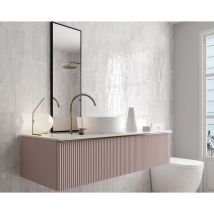 Faïence - la riviera - gris nuage - 6,5X20