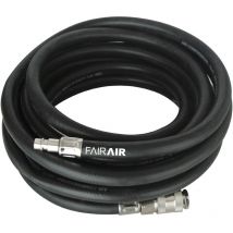 Druckluftschlauch, DLS-F-1005-K, 10 x 15 mm, 5 m mit Kupplung und Nippel, FA40003 - Fairair