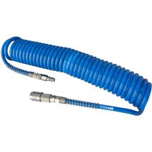 Spiralschlauch pur, SP-PU-68, 6,5 x 10 mm, 8 m mit Universalkupplung und Nippel, FA40002 - Fairair